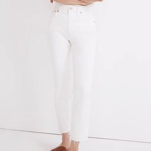 Madewell Perfect Vintage Crop Jean Tile White